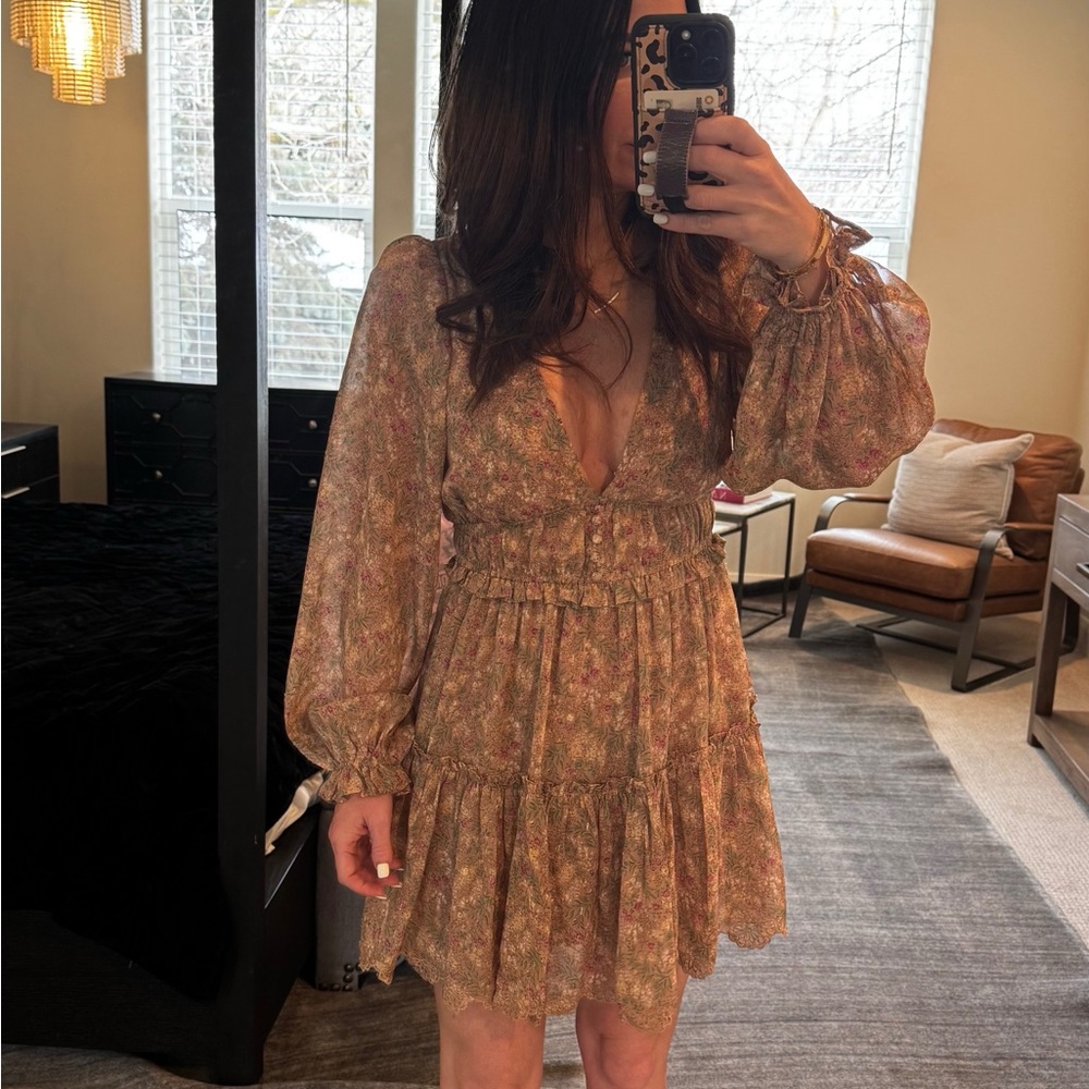 Floral V-Neck Dress